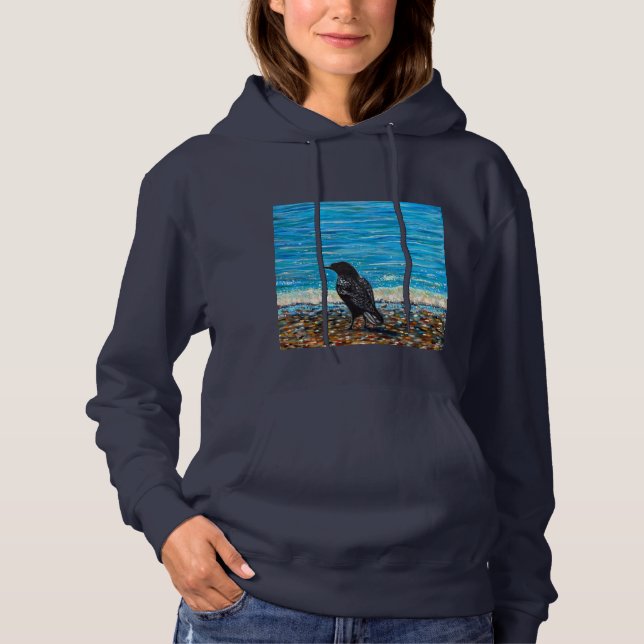 Sudadera Crow en el cuadro de la playa 2 (Anverso)