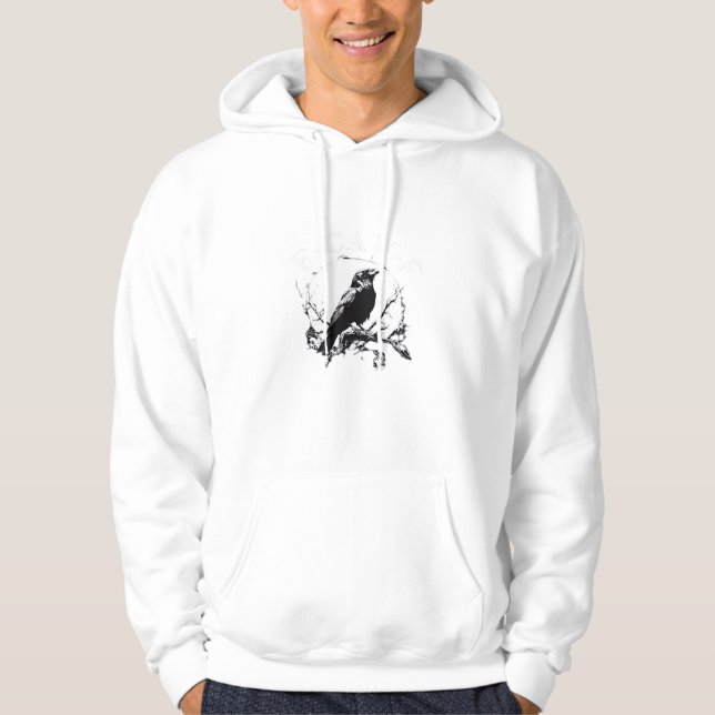 Sudadera Crow, F-Caw-F Funny Bird Funny Trendy (Anverso)