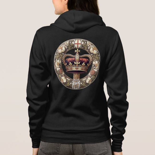 Sudadera Crown 1 Hoodie de las mujeres (Reverso)