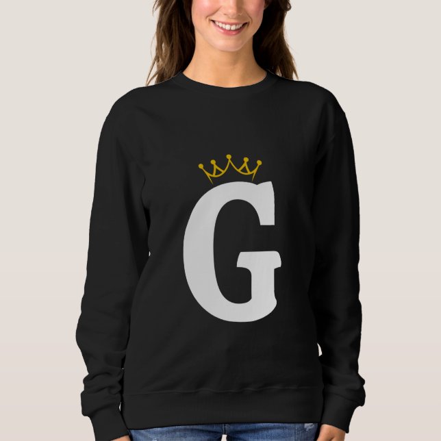 Sudadera Crowned Letter G Monogram Design (Anverso)