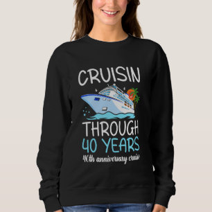 Sudadera Cruceros a lo largo de 40 años 40 aniversario Boda