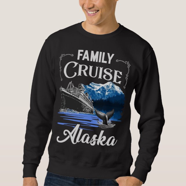 Sudadera Cruceros familiares Alaska Hombres Mujeres y Niños (Anverso)