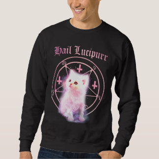 Sudadera Cruces y camiseta al revés del gatito del