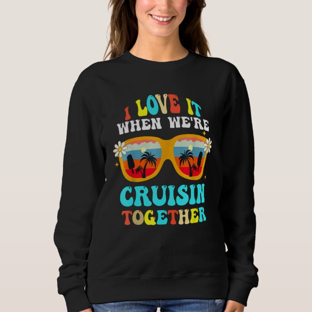 Sudadera Cruise Ship Vacation Friends Buddies Couples Girl  (Anverso)