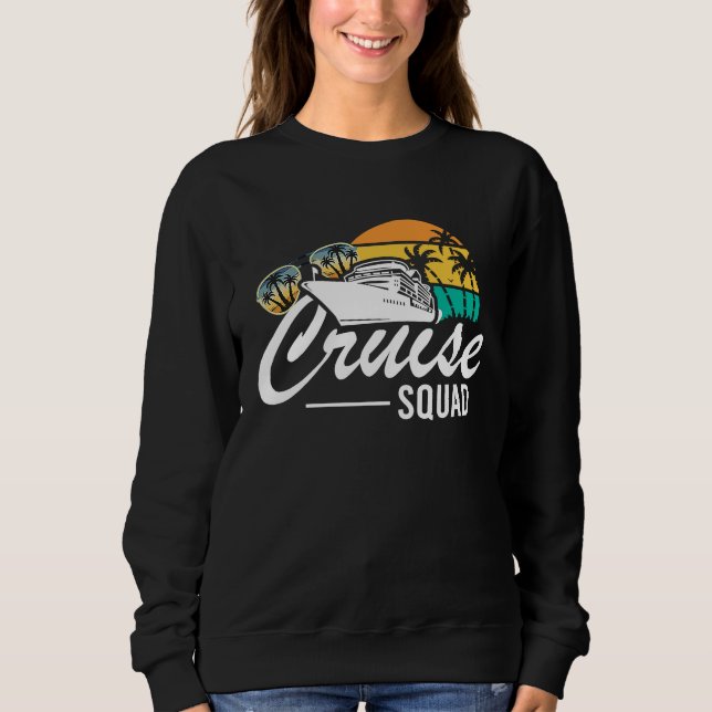 Sudadera Cruise Squad Family Matching Cruise Trip Vacation  (Anverso)
