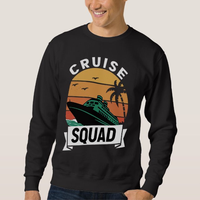 Sudadera Cruise Squad Family Matching Cruise Trip Vacation  (Anverso)