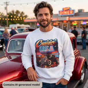 Sudadera Cruisin 'USA Vintage Hot Rod