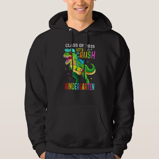 Sudadera Crush Kindergarten Class 2035 Back To School Dinos (Anverso)