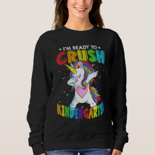 Sudadera Crush Kindergarten Dabbing Unicorn De Vuelta A La 