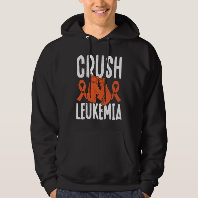 Sudadera Crush Leukemia Chemotherapy Leukemia Awareness (Anverso)
