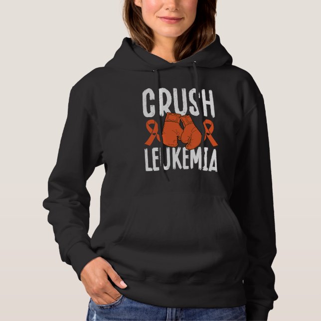 Sudadera Crush Leukemia Chemotherapy Leukemia Awareness (Anverso)