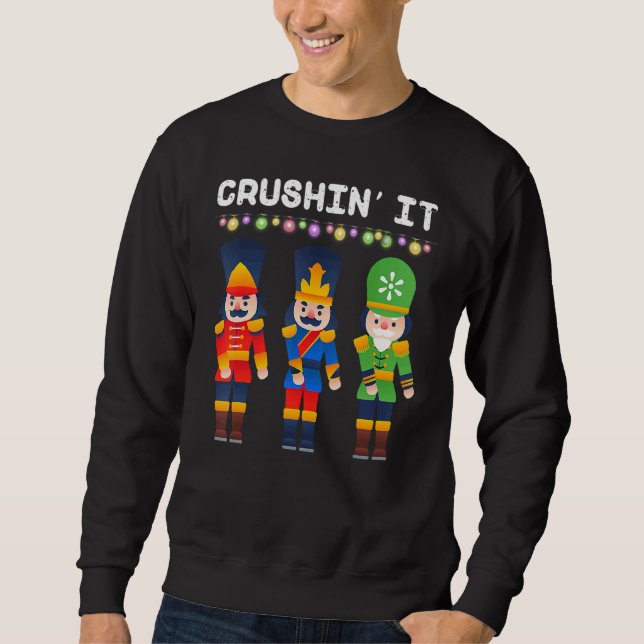 Sudadera Crushin It Flossing Nutcracker Christmas Dance (Anverso)
