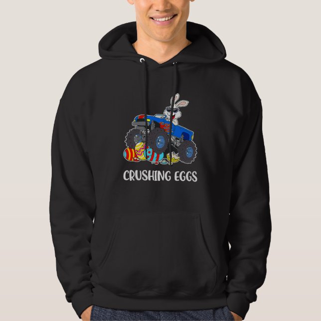 Sudadera Crushing Easter Egg Hunting Monster Truck Spring B (Anverso)