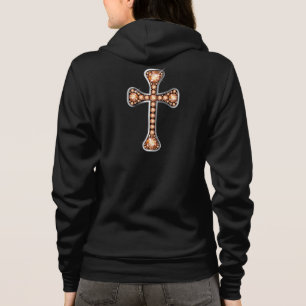 Sudadera Cruz cristiana con las piedras del "ámbar" o del
