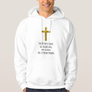 Sudadera Cruz cristiana es ilegal en más de 50 países