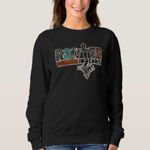 Sudadera Cruz Cristiana Occidental Para Chicas Raíces En Cr