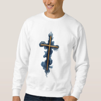 Sudadera Cruz de Acuarela Fe Sobre Miedo