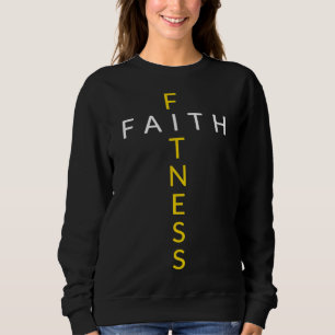 Sudadera Cruz de fitness de la fe, entrenamiento cristiano,