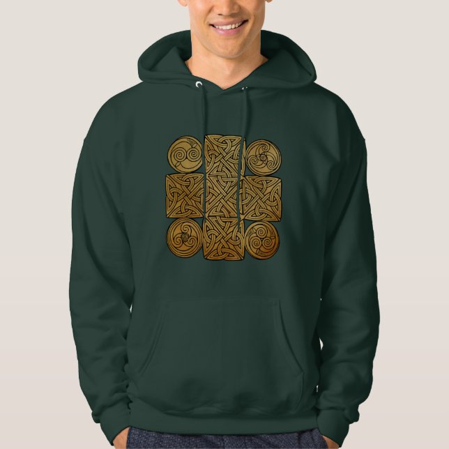 Sudadera Cruz de Knotwork Celtic (Anverso)