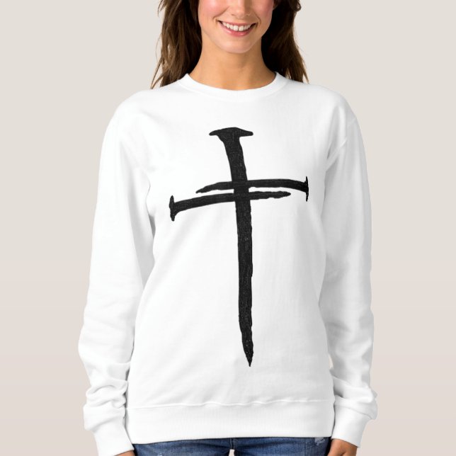 Sudadera Cruz de Nail de Jesús Cristiano (Anverso)