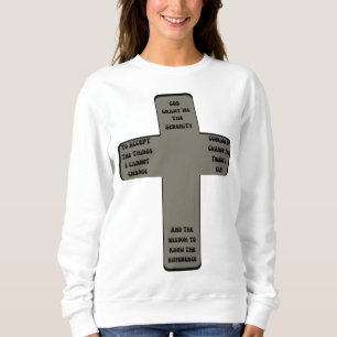 Sudadera Cruz de oración de Serenity Cita a las mujeres