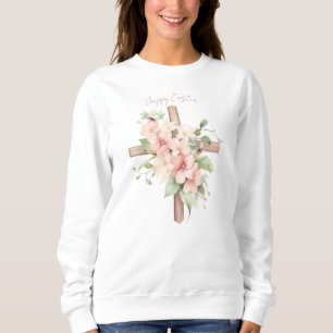 Sudadera Cruz de Pascua Personalizada Acuarela