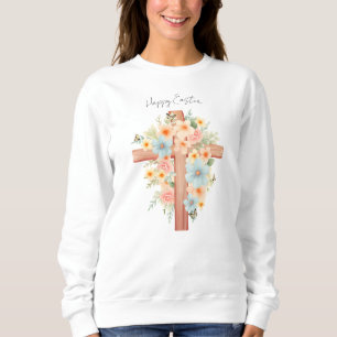 Sudadera Cruz de Pascua Personalizada Acuarela