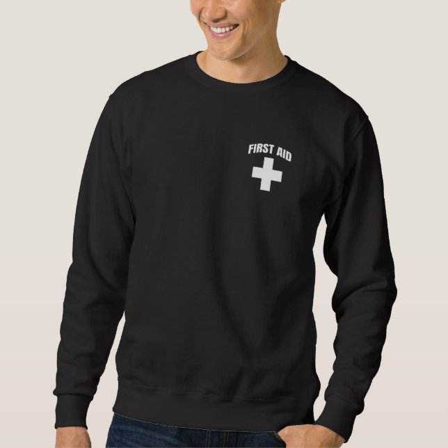 Sudadera Cruz de Primeros Auxilios para Eventos de Personal (Anverso)