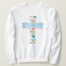 Sudadera Cruz Floral John 3:16 Unisex