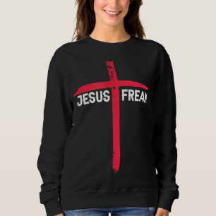 Sudadera Cruz religiosa cristiana Jesús Freak