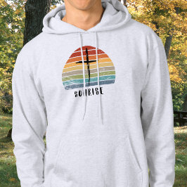 Sudadera Cruz Retro Cristiana Sunrise-Sunset