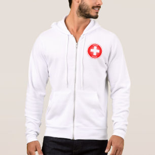 Sudadera Cruz Suiza Suiza Círculo Forma