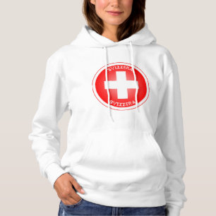 Sudadera Cruz Suiza Svizzera Forma de Círculo