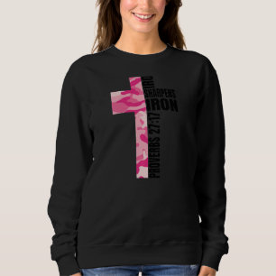 Sudadera Cruza de camo rosa cristiana mejor amiga de la bib