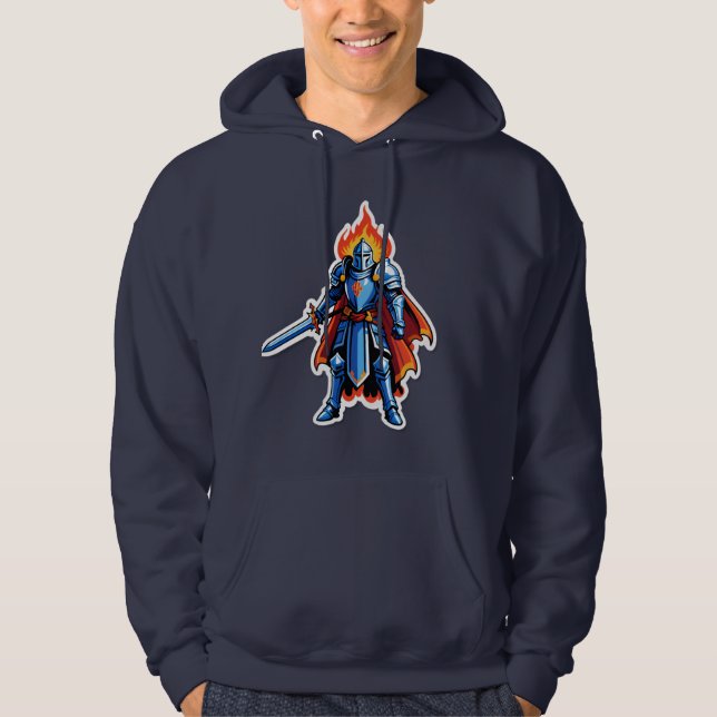 Sudadera Cruzado de la Llama de Medianoche (Anverso)