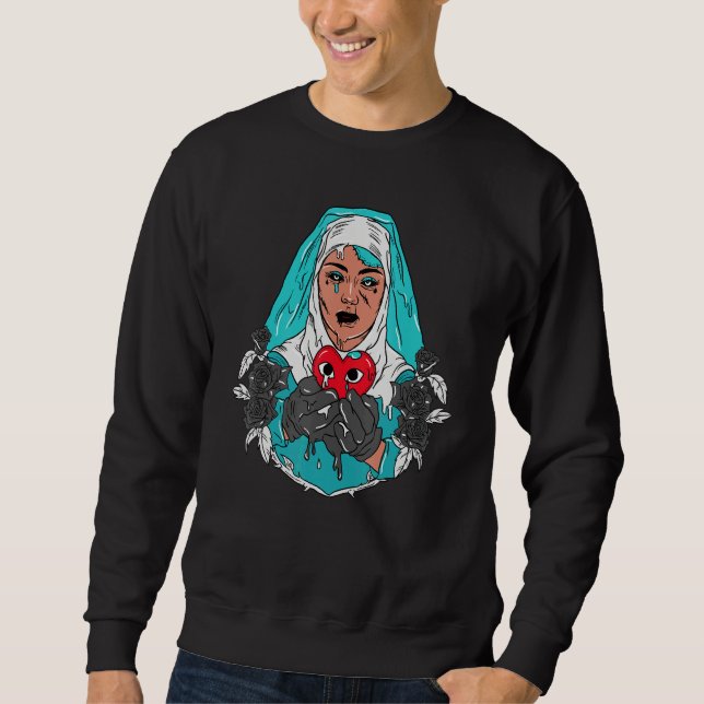 Sudadera Crying Heart Girl Dripping Griffey Max 1 Aqua Matc (Anverso)