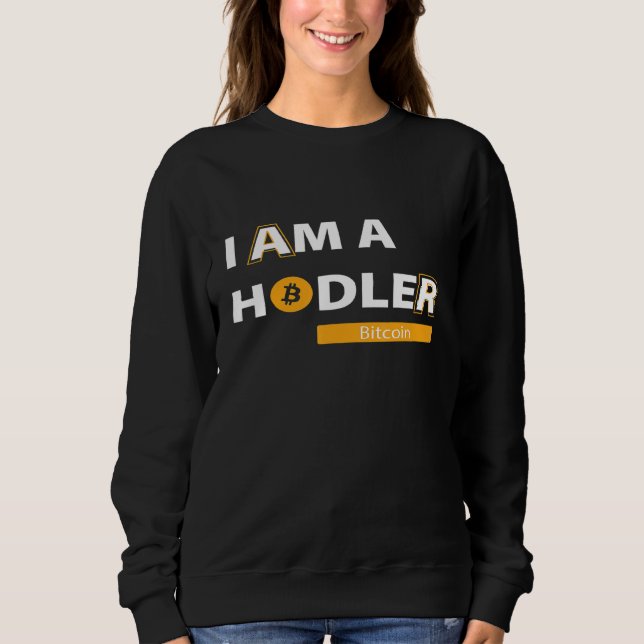 Sudadera Crypto Bitcoin Currency Im A Holding (Anverso)