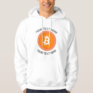 Sudadera crypto btc coin editable código de cotización hood