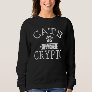 Sudadera Crypto Cats Cryptocurrency Blockchain Btc Hombres 