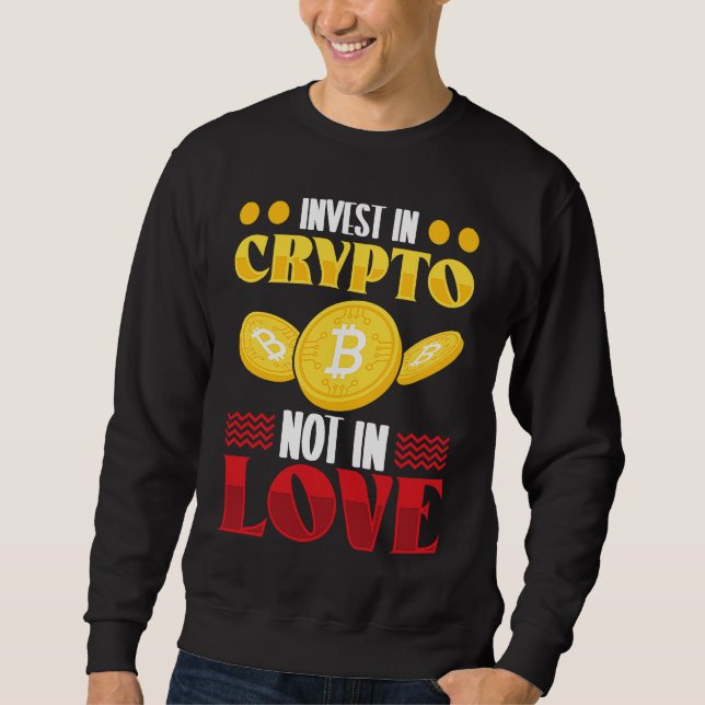 Sudadera Crypto  Cryptocurrency Blockchain Trader Finance (Anverso)