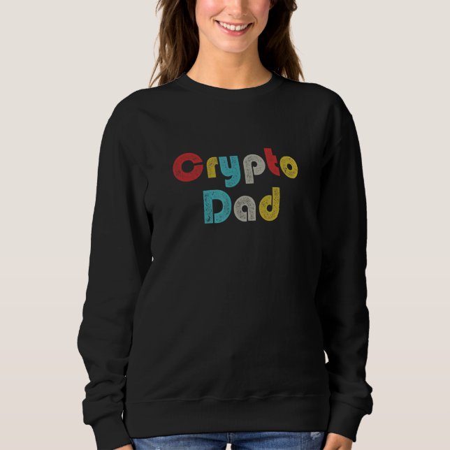 Sudadera Crypto Dad Hodl Blockchain Cryptocurrency (Anverso)