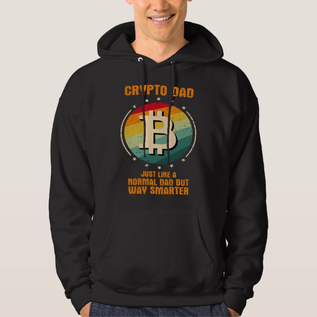 Sudadera Crypto Dad just like a normal dad but way smarter (Anverso)