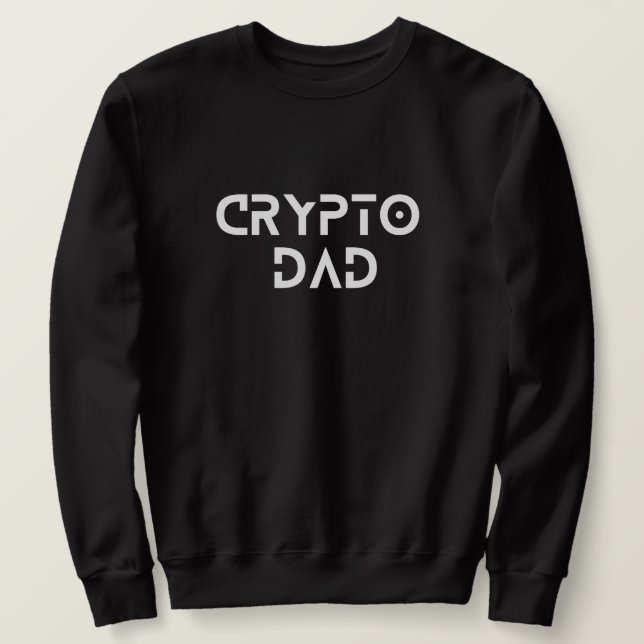 Sudadera Crypto Dad Trader Bitcoin HODL Día del Padre (Anverso del diseño)