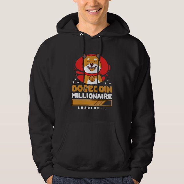 Sudadera Crypto DogeCoin Millonario Cargando (Anverso)
