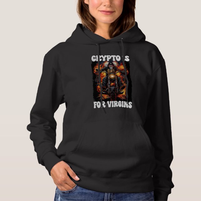 Sudadera Crypto Es Para Virgins Cringe Skeleton (Anverso)