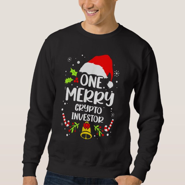 Sudadera Crypto Investor  One Merry Crypto Investor (Anverso)