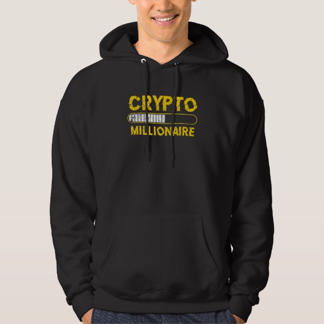 Sudadera Crypto Millionaire Loading Bitcoin Ethereum (Anverso)