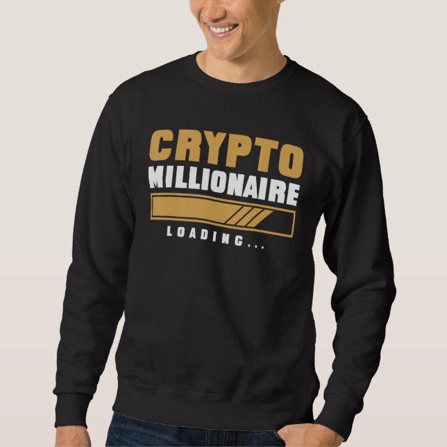 Sudadera CRYPTO MILLONAIRE CARGAR Divisas Operador V (Anverso)