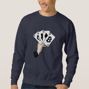 Sudadera Crypto Poker Black & White