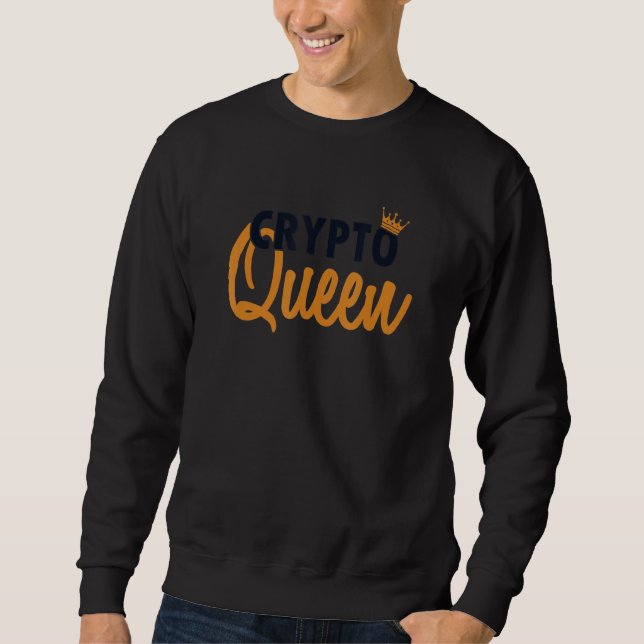 Sudadera Crypto Queen Blockchain Crypto Cryptocurrency bit (Anverso)